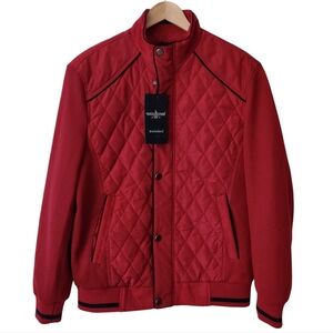 BARABAS Quilted Jacket M Red Bomber Men's